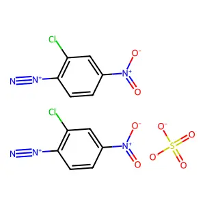 Benzenediazonium, 2-chloro-4-nitro-, sulfate (2:1) structure