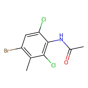 Acetamide, N-(4-bromo-2,6-dichloro-3-methylphenyl)- structure