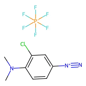 Benzenediazonium, 3-chloro-4-(dimethylamino)-, hexafluorophosphate(1-) (1:1) structure