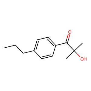 1-Propanone, 2-hydroxy-2-methyl-1-(4-propylphenyl)- structure