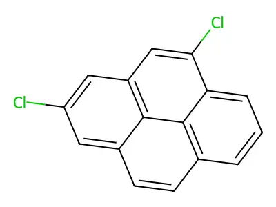 Pyrene, dichloro- structure