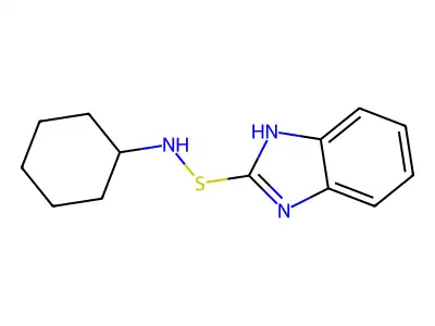 1H-Benzimidazole-2-sulfenamide, N-cyclohexyl- structure
