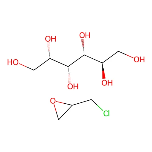 2-(Chloromethyl)oxirane--hexitol (1/1) structure