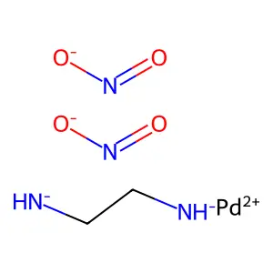Dinitro(ethylenediimino) palladium(IV) structure