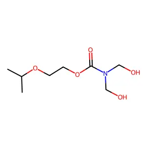 Carbamic acid, N,N-bis(hydroxymethyl)-, 2-(1-methylethoxy)ethyl ester structure