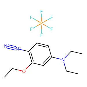 Benzenediazonium, 4-(diethylamino)-2-ethoxy-, hexafluorophosphate(1-) (1:1) structure