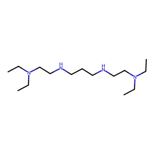 N,N'-bis[2-(diethylamino)ethyl]propane-1,3-diamine structure