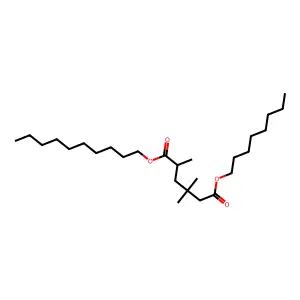 Hexanedioic acid, 2,4,4-trimethyl-, 1-decyl 6-octyl ester structure