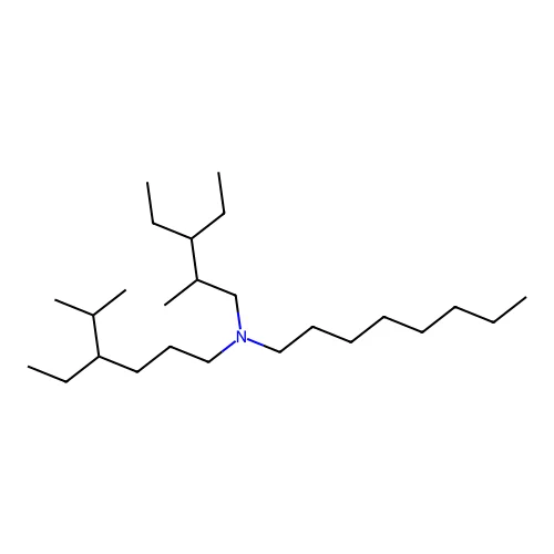 N-(4-Ethyl-5-methylhexyl)-N-(3-ethyl-2-methylpentyl)octan-1-amine structure