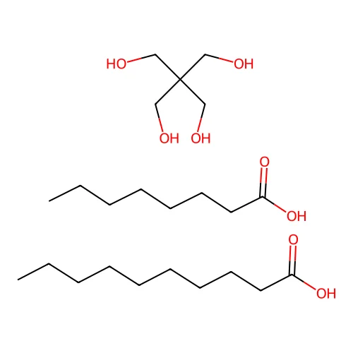 Decanoic acid, mixed triesters with octanoic acid and pentaerythritol structure