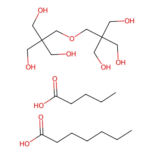 Heptanoic acid, mixed esters with dipentaerythritol and valeric acid structure