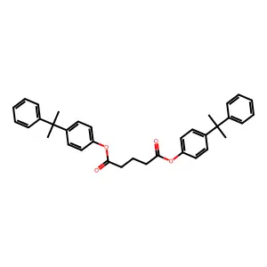 Pentanedioic acid, 1,5-bis[4-(1-methyl-1-phenylethyl)phenyl] ester structure
