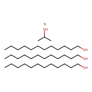Titanium, tris(dodecyloxy)(2-propanolato)-, (T-4)- structure