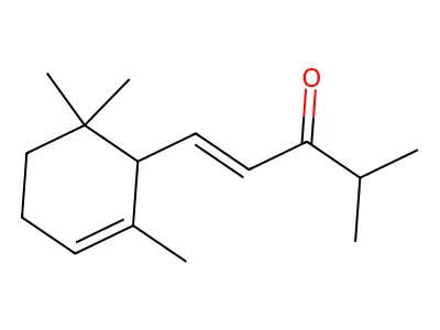 4-Methyl-1-(2,6,6-trimethylcyclohex-2-en-1-yl)pent-1-en-3-one structure