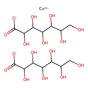 Copper, bis(D-glycero-D-ido-heptonato)- structure