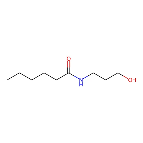 n-(3-Hydroxypropyl)hexanamide structure
