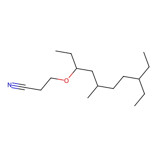 3-[(8-Ethyl-5-methyldecan-3-yl)oxy]propanenitrile structure