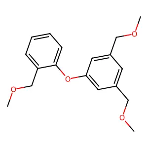 Benzene, bis(methoxymethyl)[(methoxymethyl)phenoxy]- structure