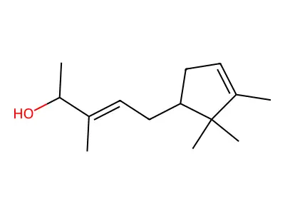 3-Methyl-5-(2,2,3-trimethylcyclopent-3-en-1-yl)pent-3-en-2-ol structure