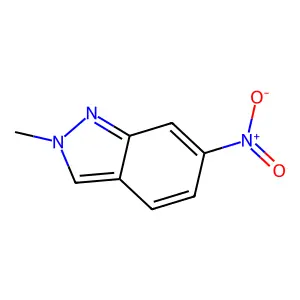 2-Methyl-6-nitro-2H-indazole structure