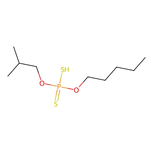 Phosphorodithioic acid, mixed O,O-bis(iso-Bu and pentyl) esters structure