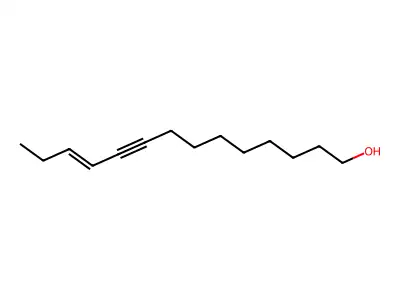 Tetradec-11-en-9-yn-1-ol structure