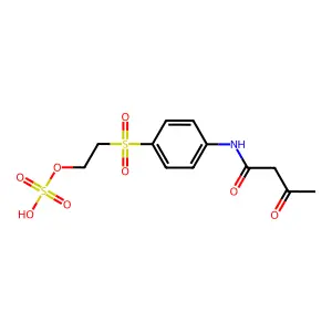 Butanamide, 3-oxo-N-(4-((2-(sulfooxy)ethyl)sulfonyl)phenyl)- structure