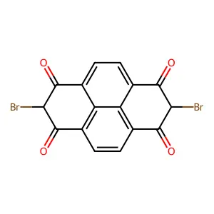 1,3,6,8(2H,7H)-Pyrenetetrone, 2,7-dibromo- structure