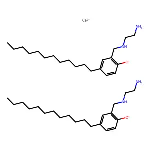 Phenol, 2-(((2-aminoethyl)amino)methyl)-4-dodecyl-, calcium salt (2:1) structure