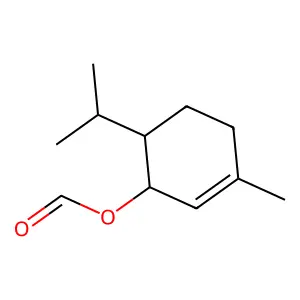 2-Cyclohexen-1-ol, 3-methyl-6-(1-methylethyl)-, 1-formate structure