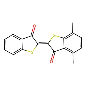 Benzo[b]thiophen-3(2H)-one, 4,7-dimethyl-2-(3-oxobenzo[b]thien-2(3H)-ylidene)- structure