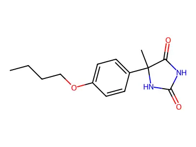 5-(4-Butoxyphenyl)-5-methyl-2,4-imidazolidinedione structure