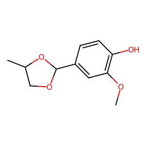 Vanillin propylene glycol acetal structure