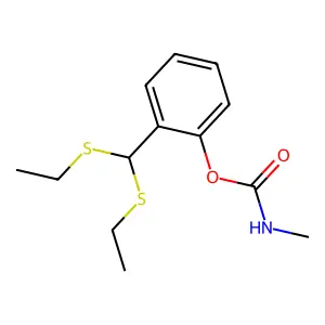 Carbamic acid, methyl-, ester with salicylaldehyde, diethyl mercaptal structure