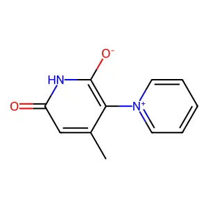 1,3'-bipyridinium, 1',2'-dihydro-6'-hydroxy-4'-methyl-2'-oxo-, inner salt structure