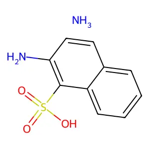 1-Naphthalenesulfonic acid, 2-amino-, ammonium salt (1:1) structure