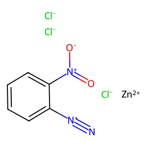 Benzenediazonium, 2-nitro-, chloride, compd. with zinc chloride (ZnCl2) (1:1:?) structure