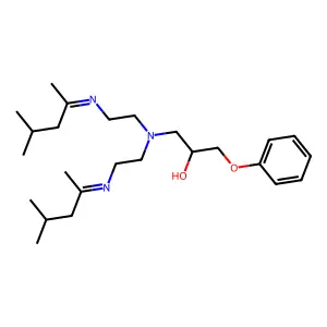 2-Propanol, 1-(bis(2-((1,3-dimethylbutylidene)amino)ethyl)amino)-3-phenoxy- structure