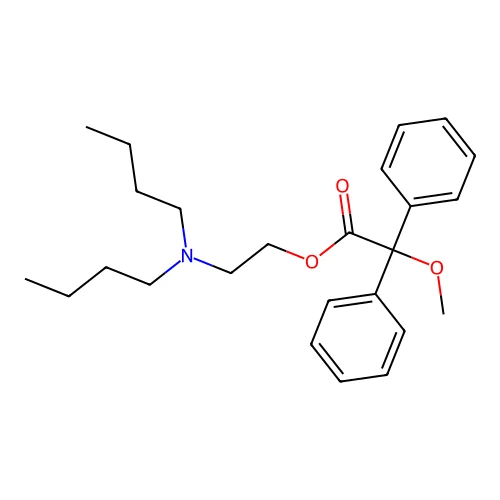 2-(Dibutylamino)ethyl 2-methoxy-2,2-diphenylacetate structure