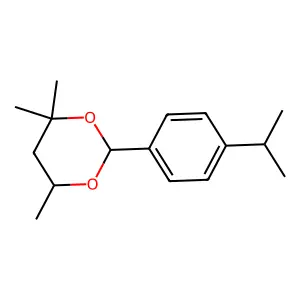 1,3-Dioxane, 4,4,6-trimethyl-2-(4-(1-methylethyl)phenyl)- structure