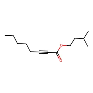 2-Octynoic acid, 3-methylbutyl ester structure