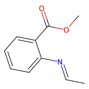Benzoic acid, 2-(ethylideneamino)-, methyl ester structure