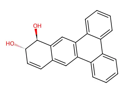 10,11-Dihydrobenzo[f]tetraphene-10,11-diol structure