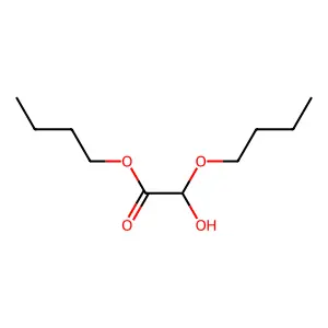 Acetic acid, 2-butoxy-2-hydroxy-, butyl ester structure