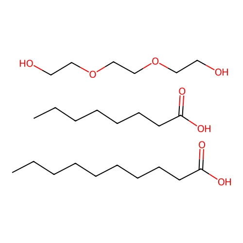 Decanoic acid, mixed diesters with octanoic acid and triethylene glycol structure