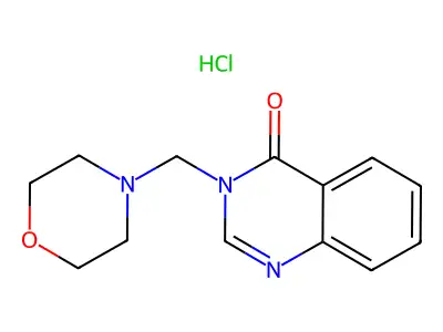 4(3H)-Quinazolinone, 3-(morpholinomethyl)-, hydrochloride structure