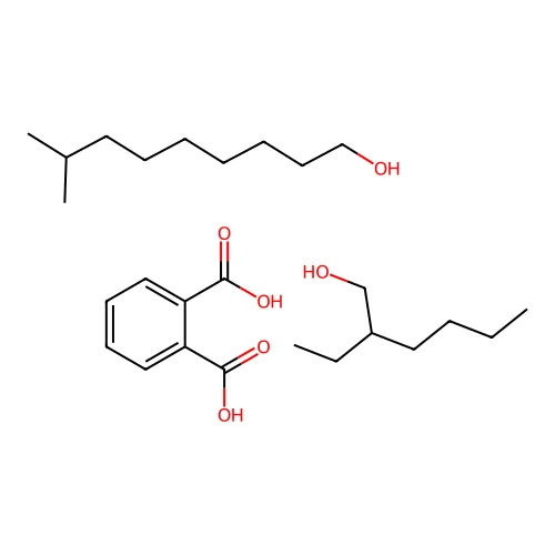 2-Ethylhexan-1-ol;8-methylnonan-1-ol;phthalic acid structure