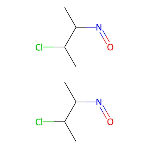 2-Chloro-3-nitrosobutane dimer structure
