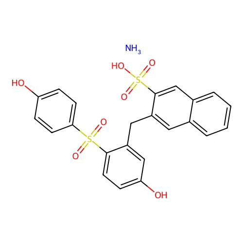 C23H18O7S2.H3N structure
