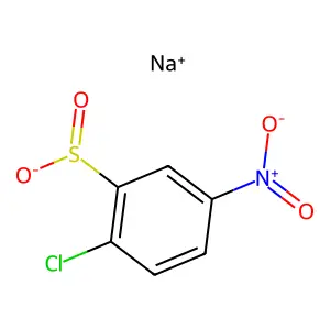 Benzenesulfinic acid, 2-chloro-5-nitro-, sodium salt (1:1) structure